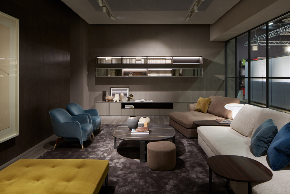 D.151.4 by Gio Ponti and Pass-word bookshelf by Dante Bonuccelli 