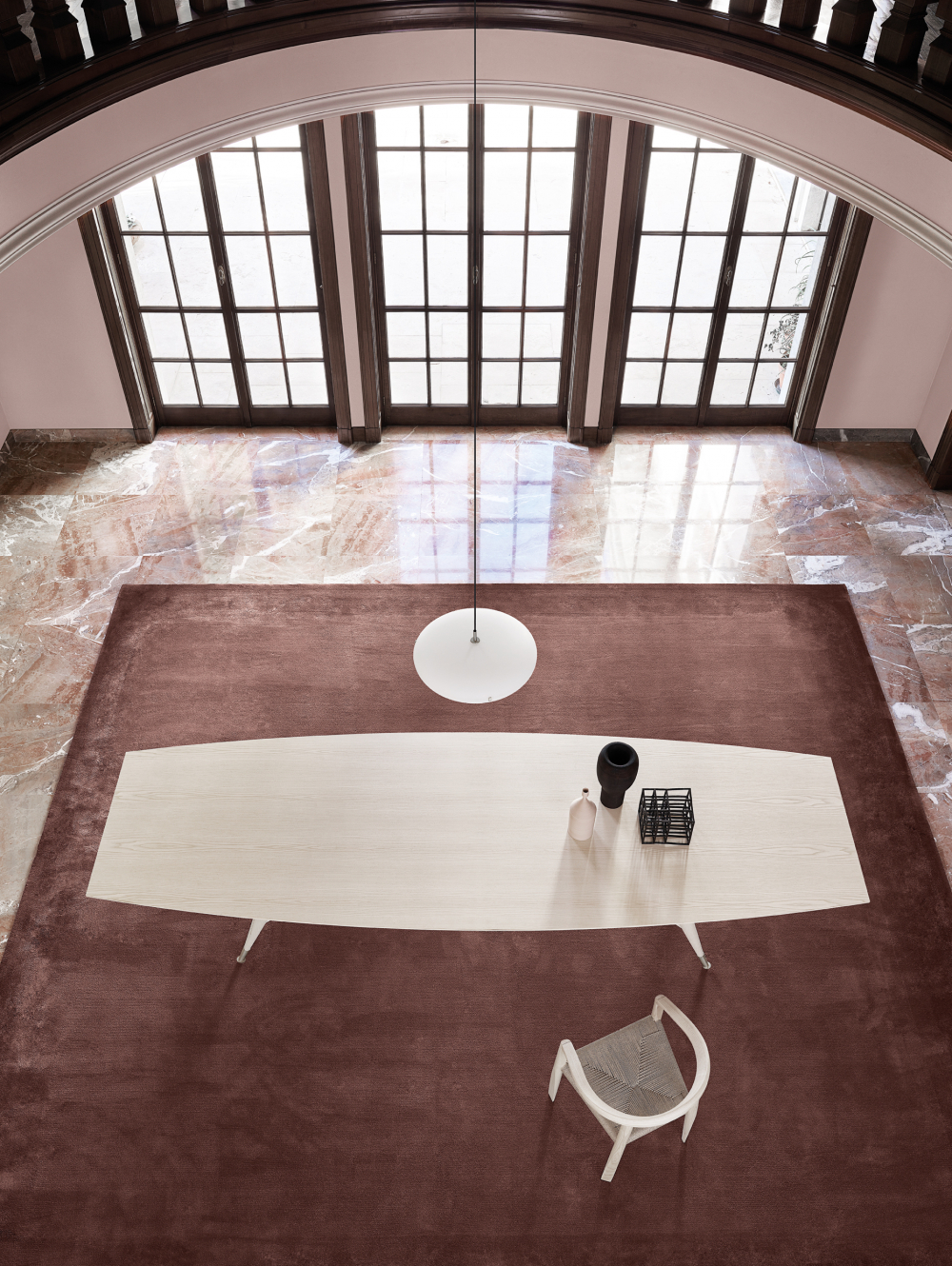 D.859.1 table by Gio Ponti with MHC.3 Miss by Tobia Scarpa 