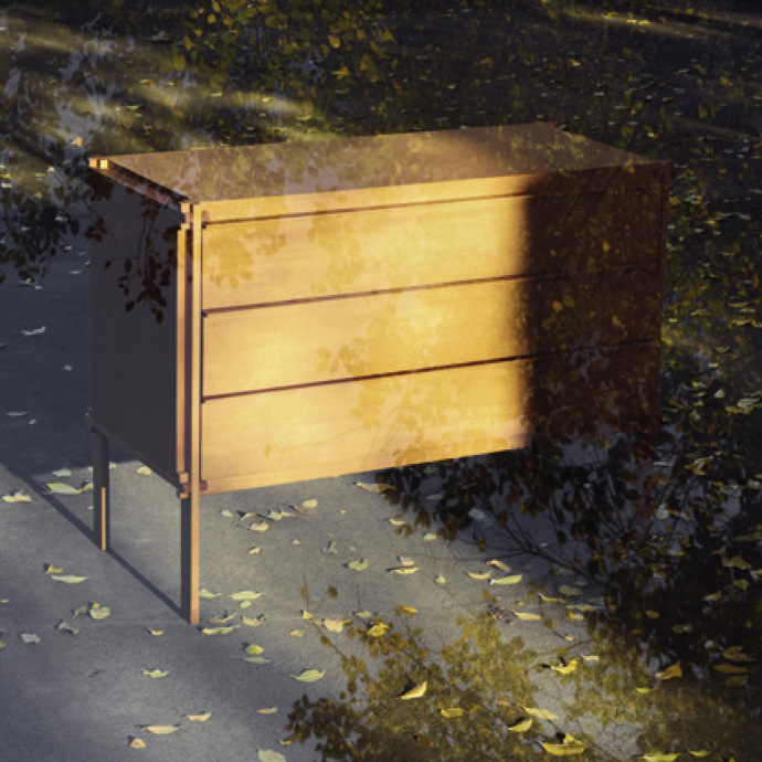 MHC.1 drawer unit design Werner Blaser and Giardini Pubblici Milano