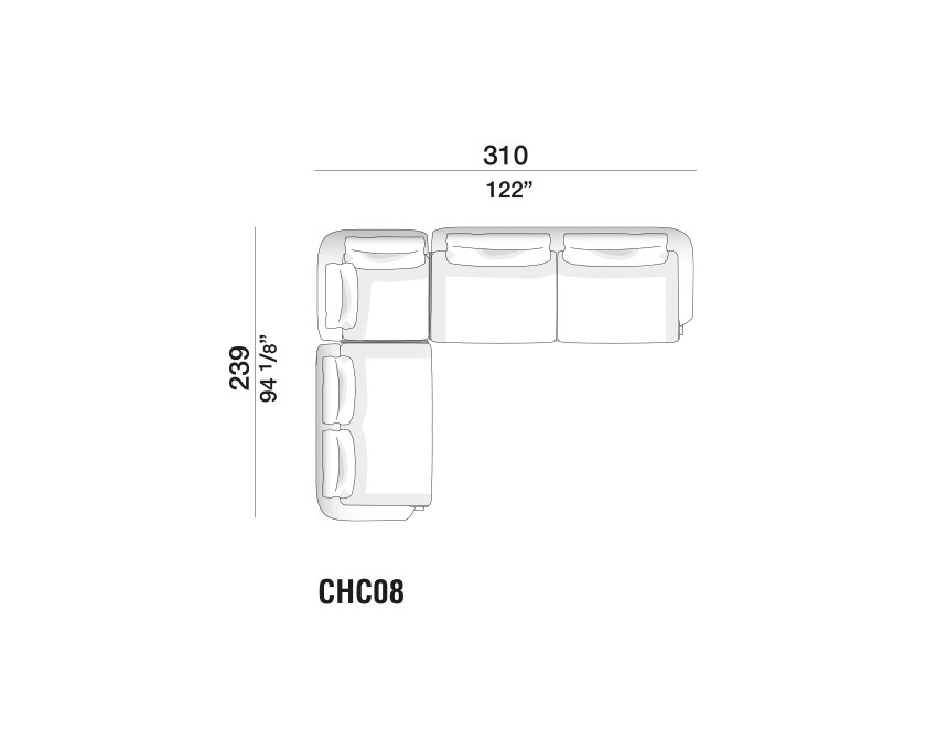 Chelsea sofas - CHC08