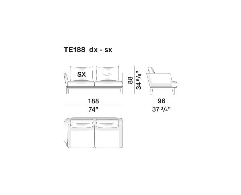Chelsea sofas - TE188-dx-sx