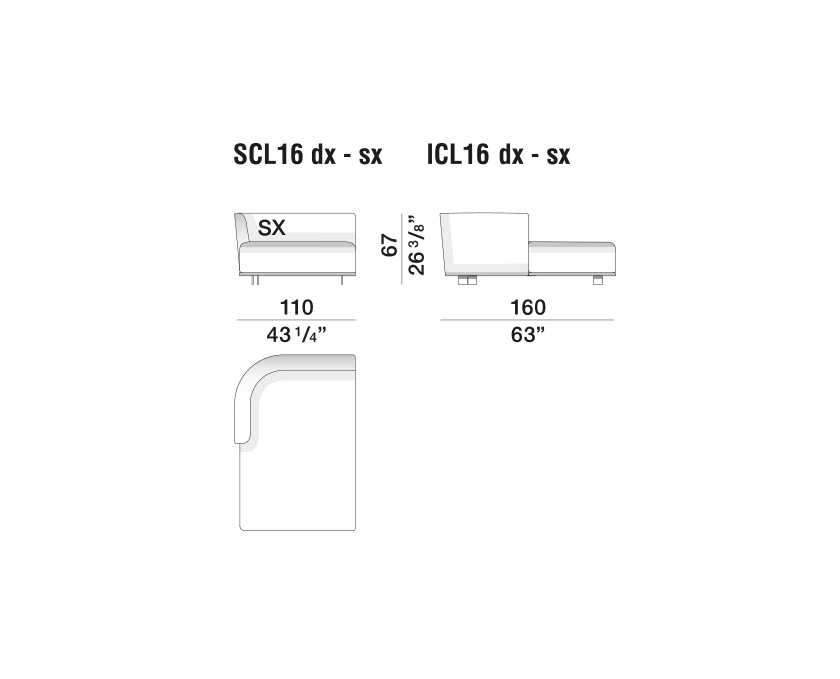 Cleo - SCL16 dx sx ICL16 dx sx