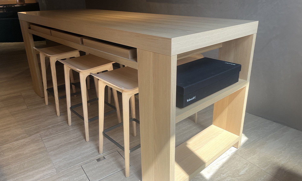 Architectural room high table