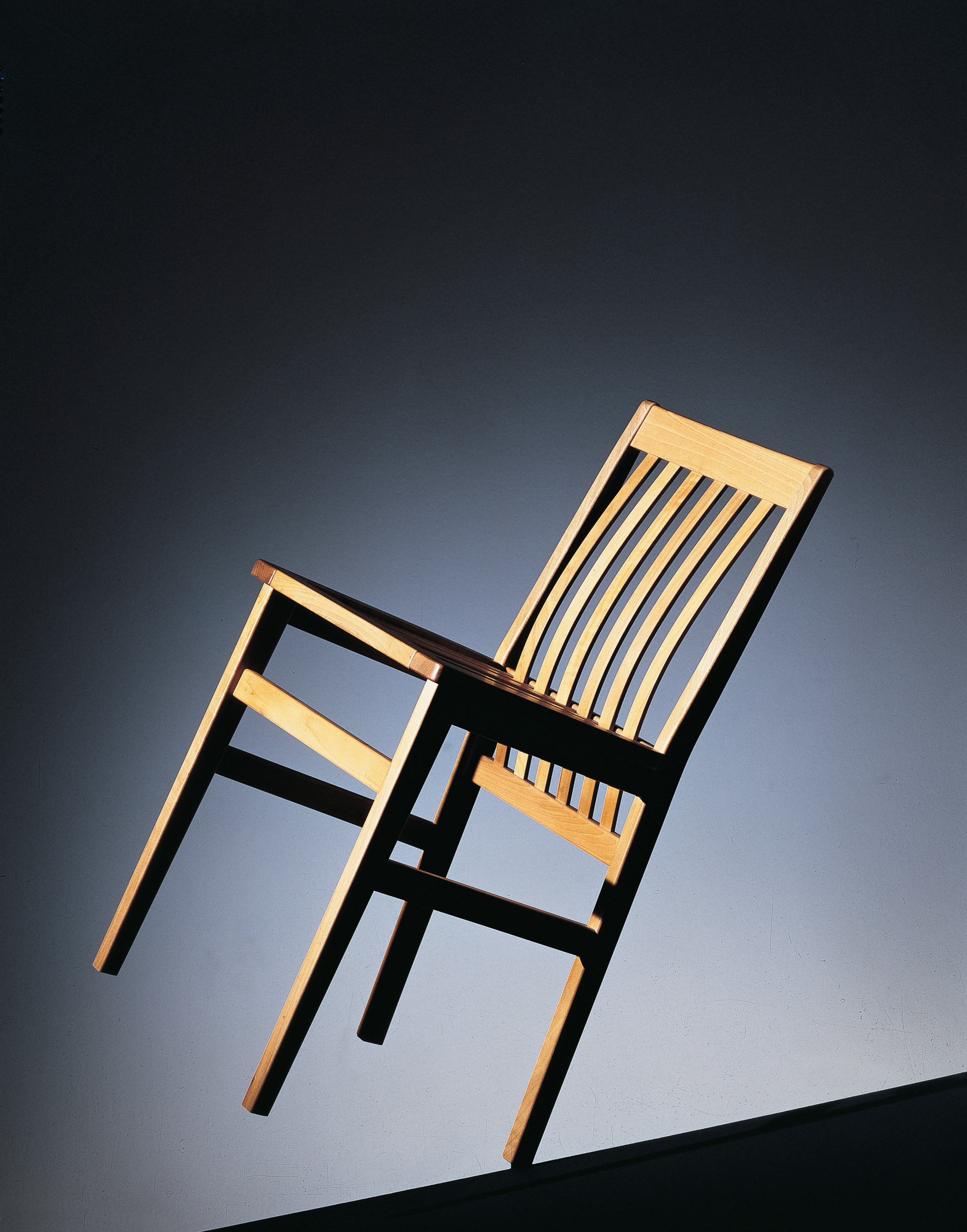 Aldo Rossi's Milano chair, photographed by Mario Carrieri at the beginning of the 1990s