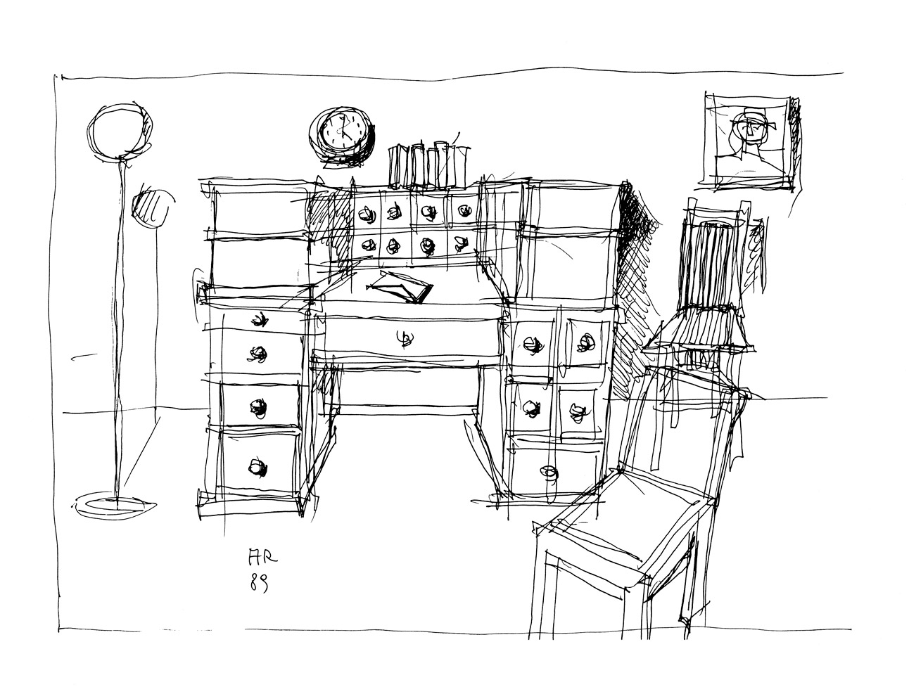 Schizzo di Aldo Rossi. Courtesy Fondazione Aldo Rossi