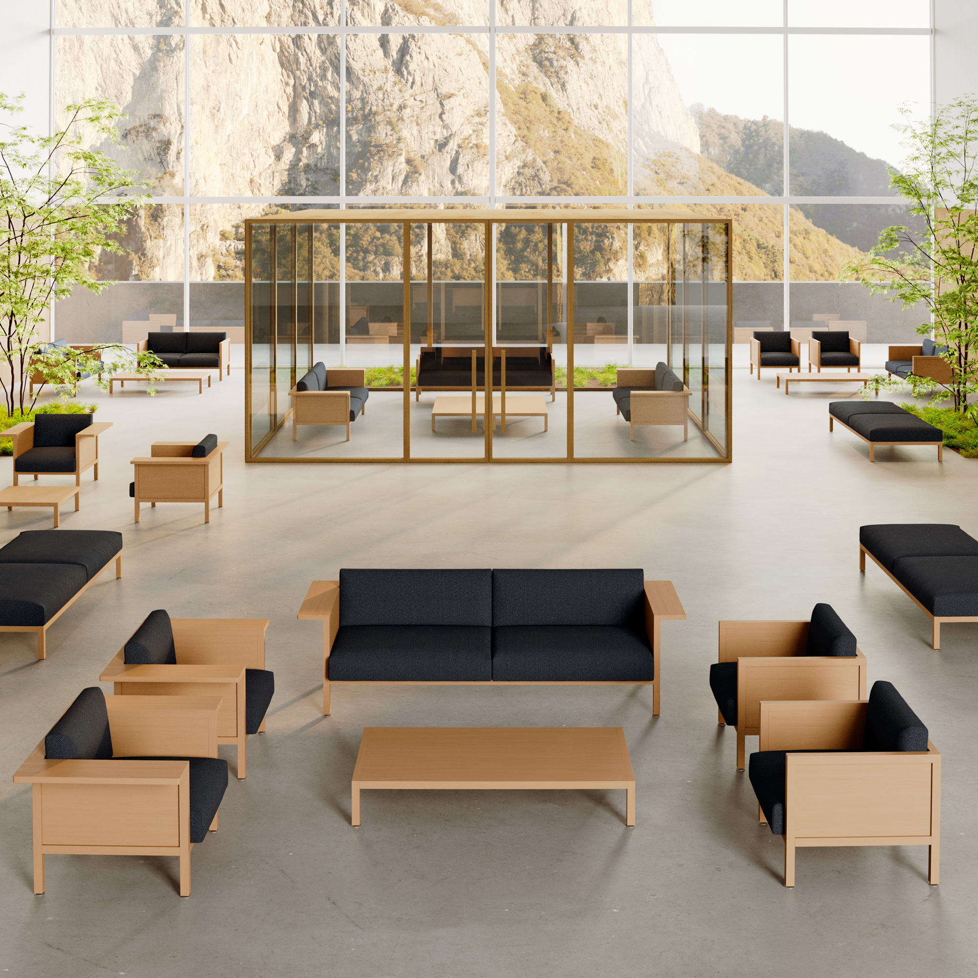 Snøhetta and Citterio's new modular seating system, Borealis. Image: Shestakovych Studio