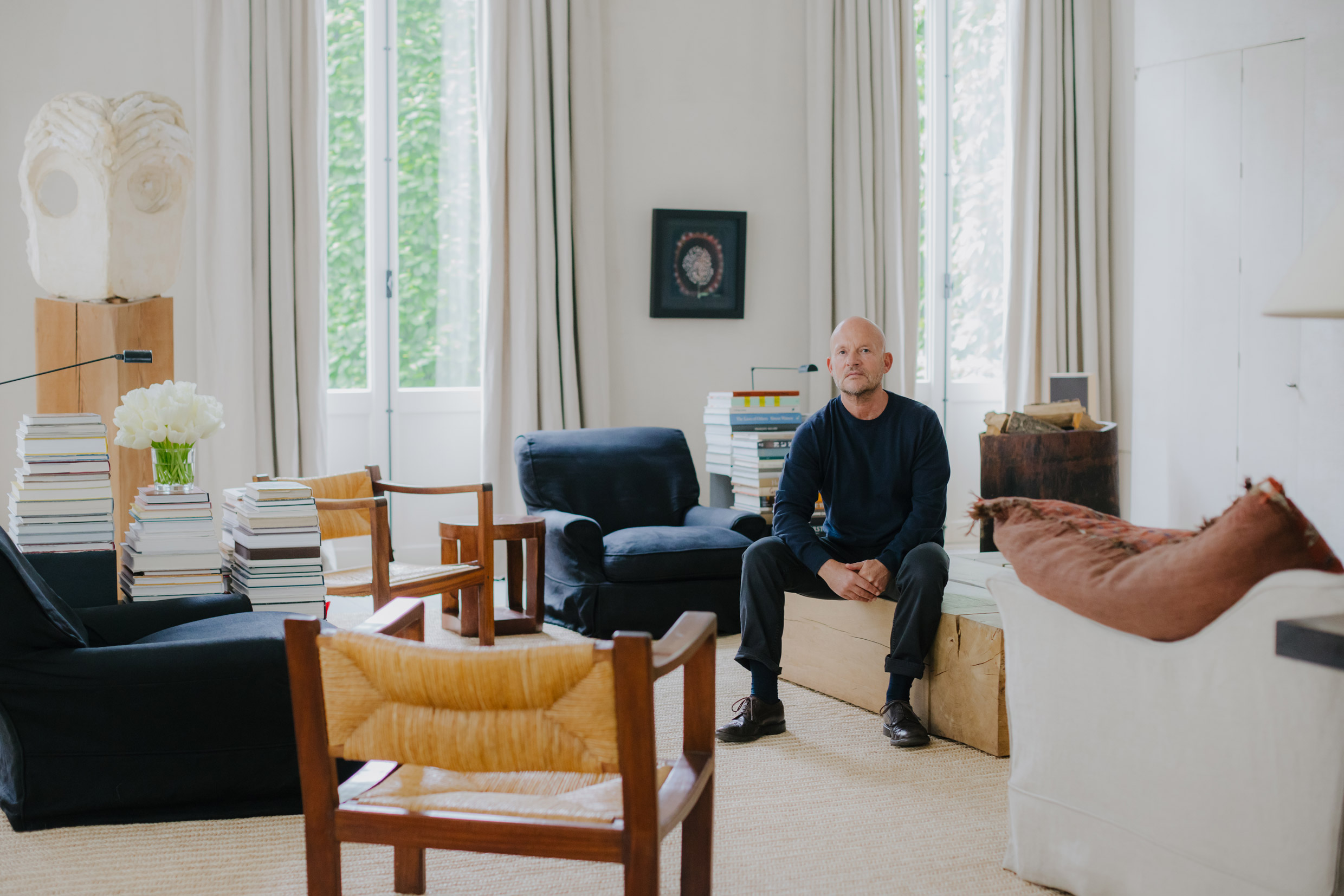 A pair of armchairs by Elizabeth Eyre de Lanux selected by Vincent Van Duysen | Photograph courtesy of Kevin Faingnaert