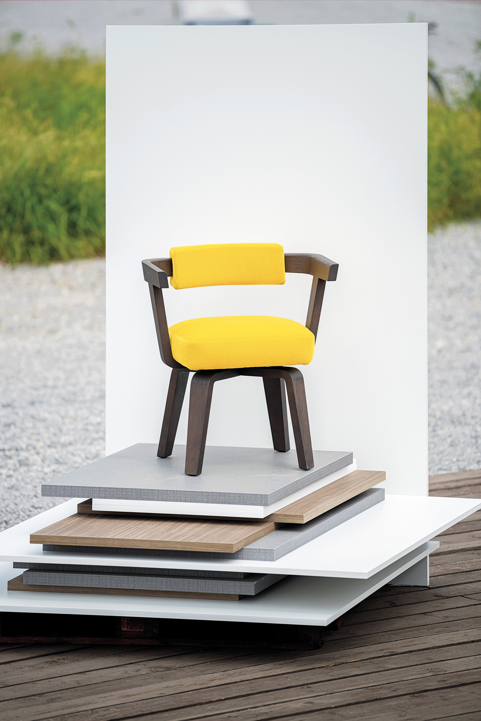 Herzog & de Meuron, Porta Volta chair, 2003. Ph. Jeff Burton, from Molteni Mondo by Rizzoli NY, 2024