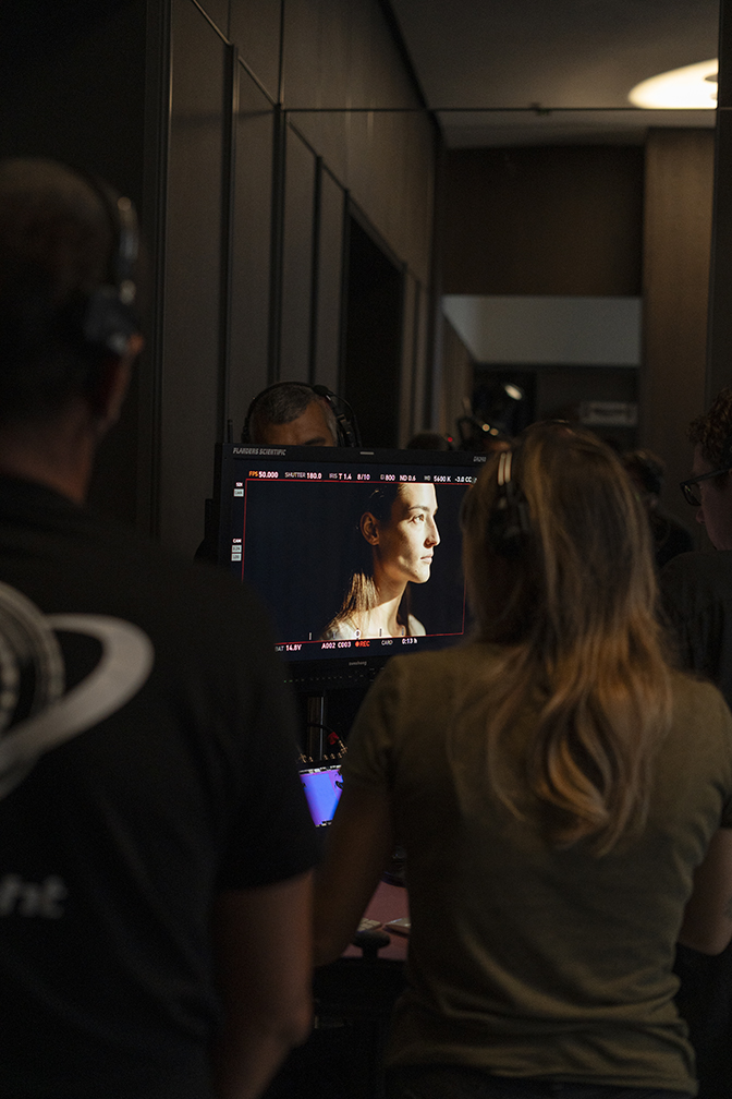 Behind-the-scenes shots from the Geometry of Life campaign