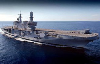 Molteni&C and Unifor take part in the aircraft carrier Cavour’s Tour of Africa and the Middle East